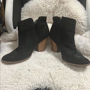 Black Ankle Boots Stacked Heels Boots Black boots size 12